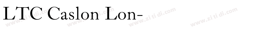 LTC Caslon Lon字体转换